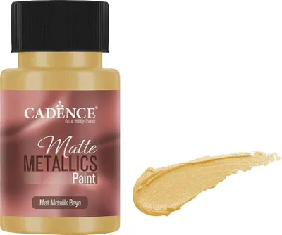 Produktbild von Cadence - Matte Metallic Acrylfarbe - 50ml Pure Gold