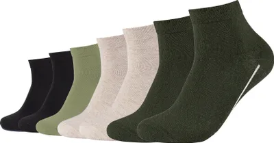 Produktbild von Camano Kurzsocken 7er-Pack ca-soft mit weichem Komfortbund dark olive melange 35-38