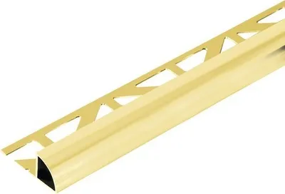 Produktbild von Viertelkreis Abschlussprofil Dural Durondell 10 mm Länge 250 cm Aluminium Gold eloxiert