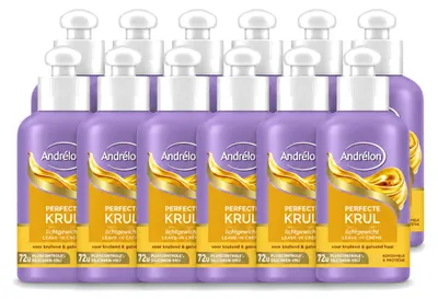 Produktbild von 12 x Andrélon Perfecte Krul Leave-in Crème - 200 ml - Vorteilspackung - 12 Stücke