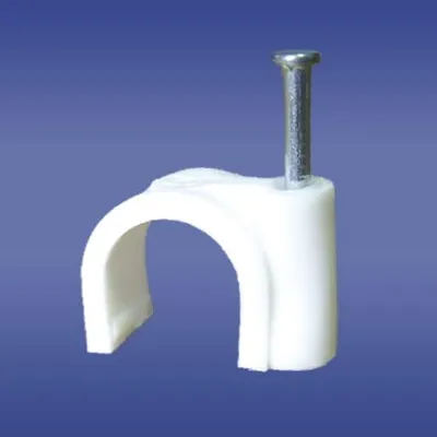 Obrázok produktu pre 100 svoriek na klince s 25 mm klincami FLOP-10 svorka 27.10 kábel Ø10 mm E-P