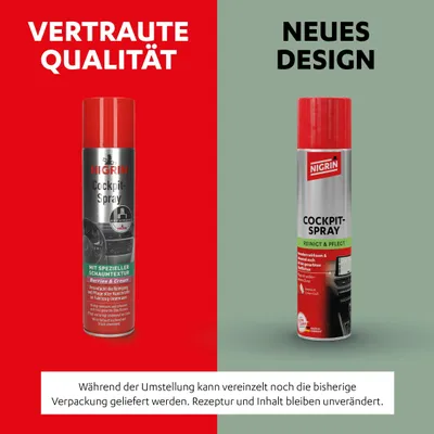 Produktbild von NIGRIN Cockpit-Spray Berries & Cream, fürs Auto, Innenreiniger für Cockpit, Pols