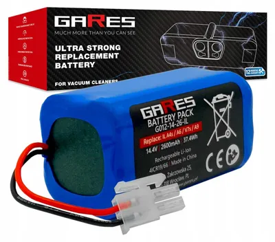 Zdjęcie produktu dla GARES Akumulator Bateria do ECOVACS 4ICR19/65 Deebot CR130 X580 | 14,4V 2,6Ah | Seria Wzmocniona High-Performance | Wysoka Moc