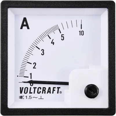 Produktbild von VOLTCRAFT AM-72X72/5A AM-72X72/5A Analog-Einbaumessgerät AM-72X72/5A 5 A Dreheisen