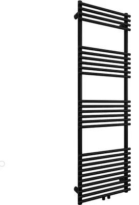 Obrázok produktu pre CERANO – Kúpeľňový radiátor Luigi – stredové pripojenie 50 mm/bočné – 713 W – matná čierna – 1600 × 500 mm
