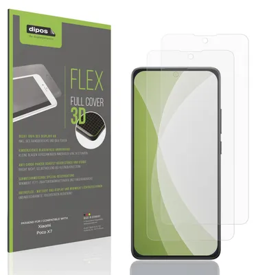 Image de 2x Full Cover mat Film pour Xiaomi Poco X7 Film de protection ecrán
