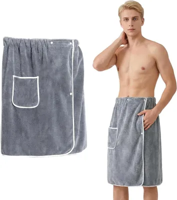 Obrázok produktu pre Saunový uterák 65 x 140 cm, patentný gombík, nastaviteľný pás, do sauny