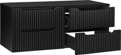 Produktbild von Doppelwaschtisch-Unterschrank 160cm, in schwarz, NEWPORT-56-BLACK