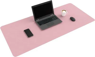 Produktbild von XXL Schreibtischunterlage, 120 cm x 60 cm - Multifunktionale Mauspad-Unterlage - Große Schreibtischunterlage für Computer und Laptop - Rosa - Perfekt für Zuhause und Büro