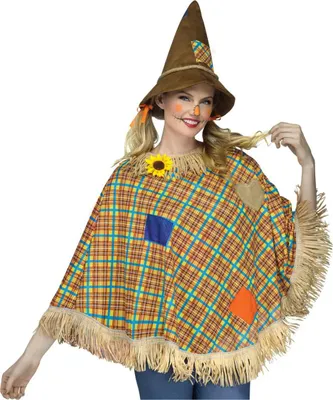 Produktbild von Vogelscheuchen Kostümponcho für Fasching, Motto Party & Halloween