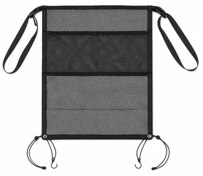 Immagine prodotto di Organizzatore per auto, griglia divisoria per il sedile posteriore, con tasca a rete, dimensioni 69x57 cm, rete di sicurezza universale per cani e bambini