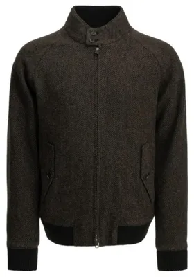 Image de BARACUTA veste en laine homme marron - 44