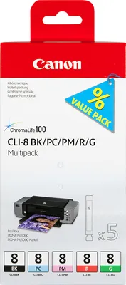 Immagine prodotto di Canon 0620B027 cartuccia d'inchiostro 5 pz Originale Ciano per foto, Magenta per foto
