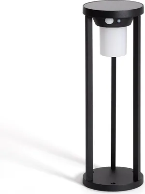 Produktbild von LED Bodenstehleuchte Außen Solar 2W 40cm Aluminium mit Bewegungssensor Eneko Schwarz