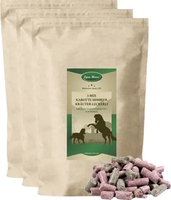 Zdjęcie produktu dla 15 kg Lyra Horse® Carrot-Raspberry-Herb Treats