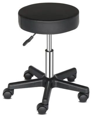 Produktbild von LEADZM Rollhocker Arbeitshocker Drehhocker Höhenverstellbar 360° Drehbar Bürohocker Drehhocker 46-61cm für Büro Salon Massage Spa