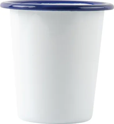 Produktbild von Olympia emaillierte Becher - weiß-blau - 31cl - 12 Becher