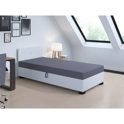 Produktbild von Einzelbett 80x195 TYGY 2 - grau/weiß