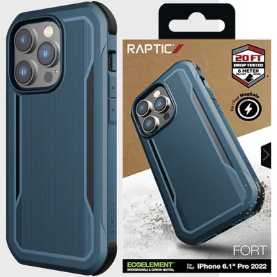 Produktbild von Raptic X-Doria Fort Fall Iphone 14 Pro Mit Magsafe Gepanzertes Etui Blau