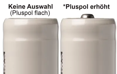 Produktbild von Molicel INR21700-P50B, 5000mAh Li-Ionen-Akku, 3,6V - 3,7V -21700 Akku 60A für besonders hohe Ströme erhöhter Pluspol