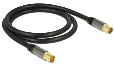 Immagine prodotto di Delock 88922 DELOCK Antennenkabel IEC -> IEC St/Bu 1.00m schwarz