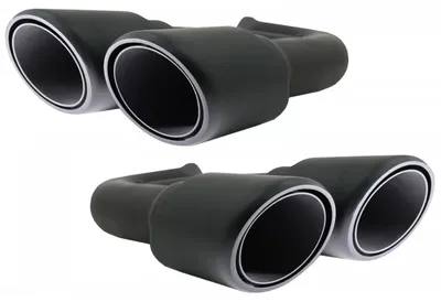 Imagen del producto de Silenciador de escape para Porsche Cayenne 92A, modelos V6 y V8 diésel, estilo GTS, color mate.