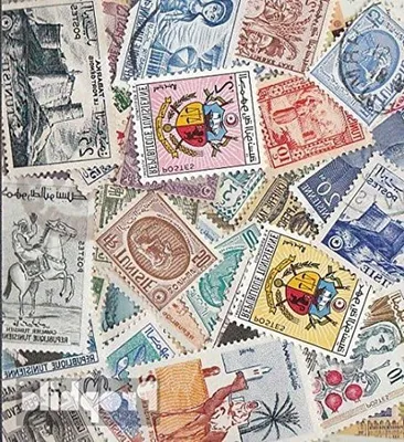Productafbeelding van Postzegels - Verzamelaarszegels - Postzegels Verzamelen - 50 Verschillende - 21.3 x 14.9 x 1.9 cm - Multicolor