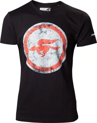 Produktbild von Nintendo T-Shirt -2XL- Starfox Logo, schwarz
