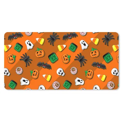 Produktbild von MuchoWow® Mauspad Mousepad Süßigkeiten - Halloween - Muster 60x30 cm - Mousepads - Maus Mat - Pad - Mausunterlage - Nachhaltig