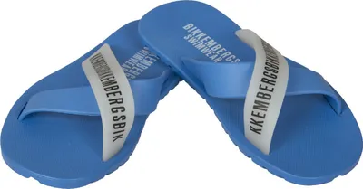 Obrázek produktu pro Pantofle typu bandeau pro chlapce, plážové nebo bazénové pantofle značky BIKKEMBERGS, model SA68 W70, vyrobeno v Itálii, velikost 32, 100 % guma