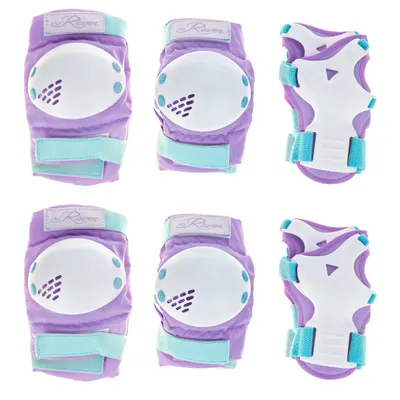 Zdjęcie produktu dla Ochraniacze Raven Verba Violet/Mint XS do jazdy na rolkach, deskorolce, hulajnodze