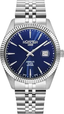 Produktbild von Roamer Herren Armbanduhr Amalfi Gents 42 mm Armband Stainless Steel 852833 41 45 20