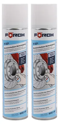 Produktbild von 2x Förch P321 Bremsscheiben-Schutzspray 400ml Konservierung von Bremsscheiben