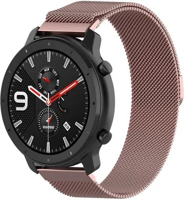 Produktbild von Strap-it Xiaomi Amazfit GTR Milanese Armband (Rosa)