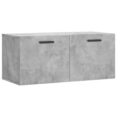 Produktbild von vidaXL Wandschrank Betongrau 80x36,5x35 cm Holzwerkstoff