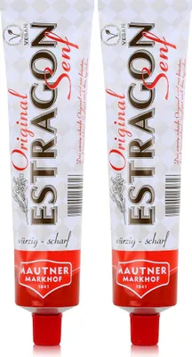 Produktbild von Mautner Estragon Senf 100g - Das würzig scharfe Original (2er Pack)