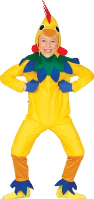 Immagine prodotto di Animale Carnevale Chick Costume Fantasia Colorato Giallo Rosso Blu Verde Divertimento Bambini Aspetto Animalistico Colorato Divertimento Creativo Travestimento, Taglia: 98/104 Colore: Giallo