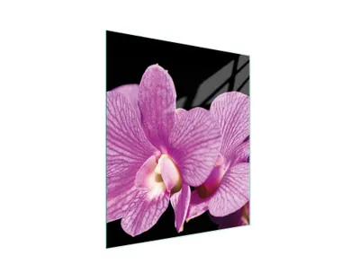 Image de Planche à découper en verre 45x52 Orchidée