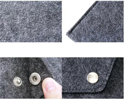 Produktbild von Dokumententasche Filzstieltasche für Tablet, große Kapazität, lagenweise Aufbewahrung, Material Taschenrechner
