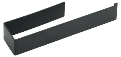 Image de Porte-serviettes sans perçage, barre en acier inoxydable 304 de 25 cm à coller pour la salle de bains et la cuisine, design moderne (noir)