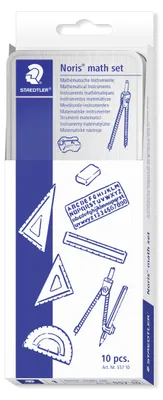 Immagine prodotto di Staedtler 557 10 Set di strumenti matematici da 10 pezzi