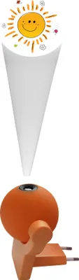 Produktbild von Niermann Leuchten Stecker-Nachtlicht Sunny - Maße: 9 cm x 8 cm x 7 cm - Farbe: orange; 80039