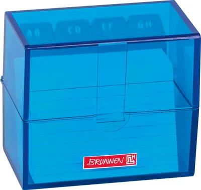 Produktbild von BRUNNEN 102058033 Karteibox A8 gefüllt azur