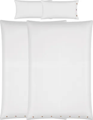 Produktbild von Erwin Müller Bettwäsche Sparpaket Deggendorf" 4-teilig weiß 2x 155x220 cm + 2x 40x80 cm"