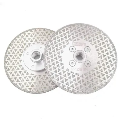 Immagine prodotto di Dischi diamantati, 2 pezzi, 125 mm, attacco M14, a doppio lato, per taglio e levigatura di piastrelle, Vetroceramica, granito e marmo