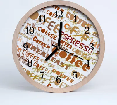 Produktbild von Holzuhr 20fi cm wanduhr - Kaffee Küche