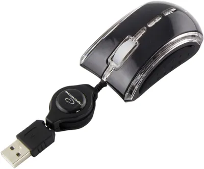 Obrázok produktu pre Esperanza Celaneo 3D káblová optická myš USB so zaťahovacím káblom čierny