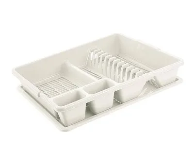 Obrázok produktu pre Odkvapkávač riadu plastový krémový/biely, Skolapiatti TONTARELLI