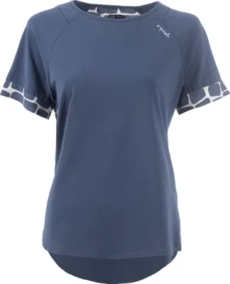 Produktbild von Lockeres Kurzarm-Raglanshirt aus Baumwolljersey mit graphischem Allover-Print