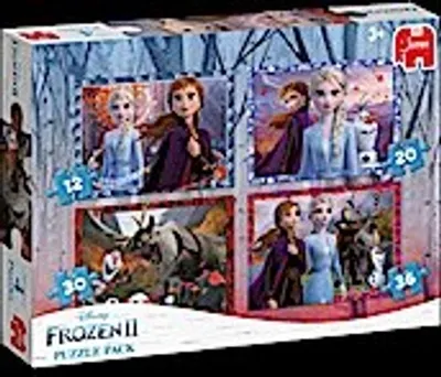 Produktbild von 4 in 1 Kinder Puzzle Box | Disney Frozen II Eiskönigin | Jumbo
